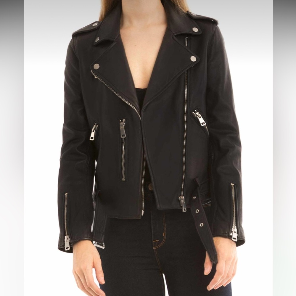 Bagatelle leather biker jacket